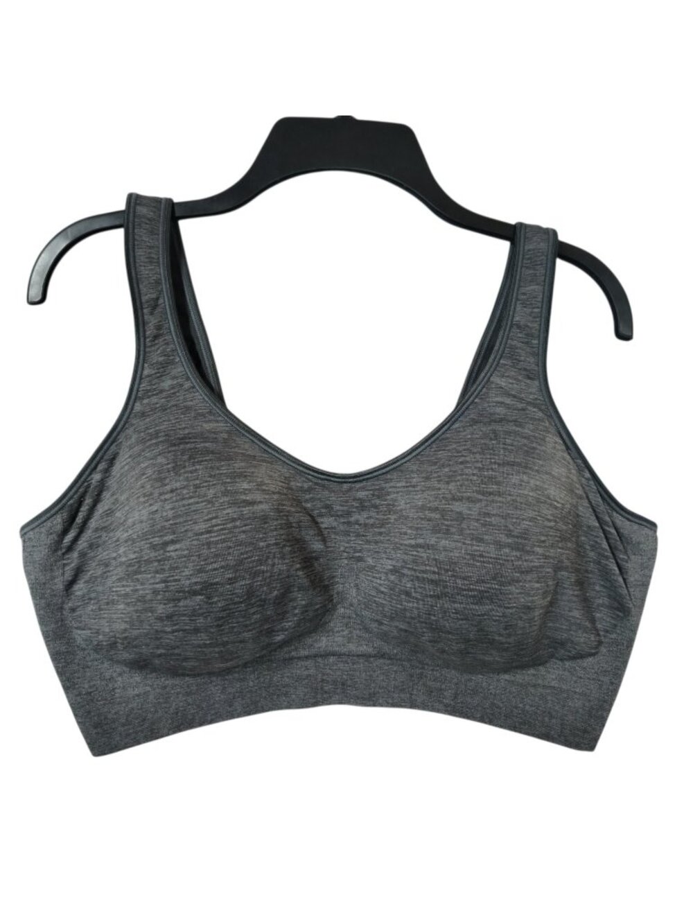 2XL Bali 3488 Comfort Wireless Stretch Sports Bra Soft Cup Comfort Straps Gray